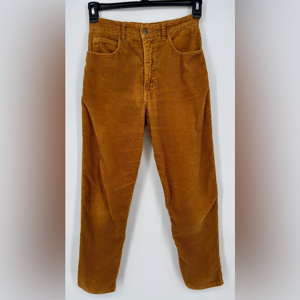 Guess by Georges Marciano vintage 80’s mustard corduroy high waisted pants